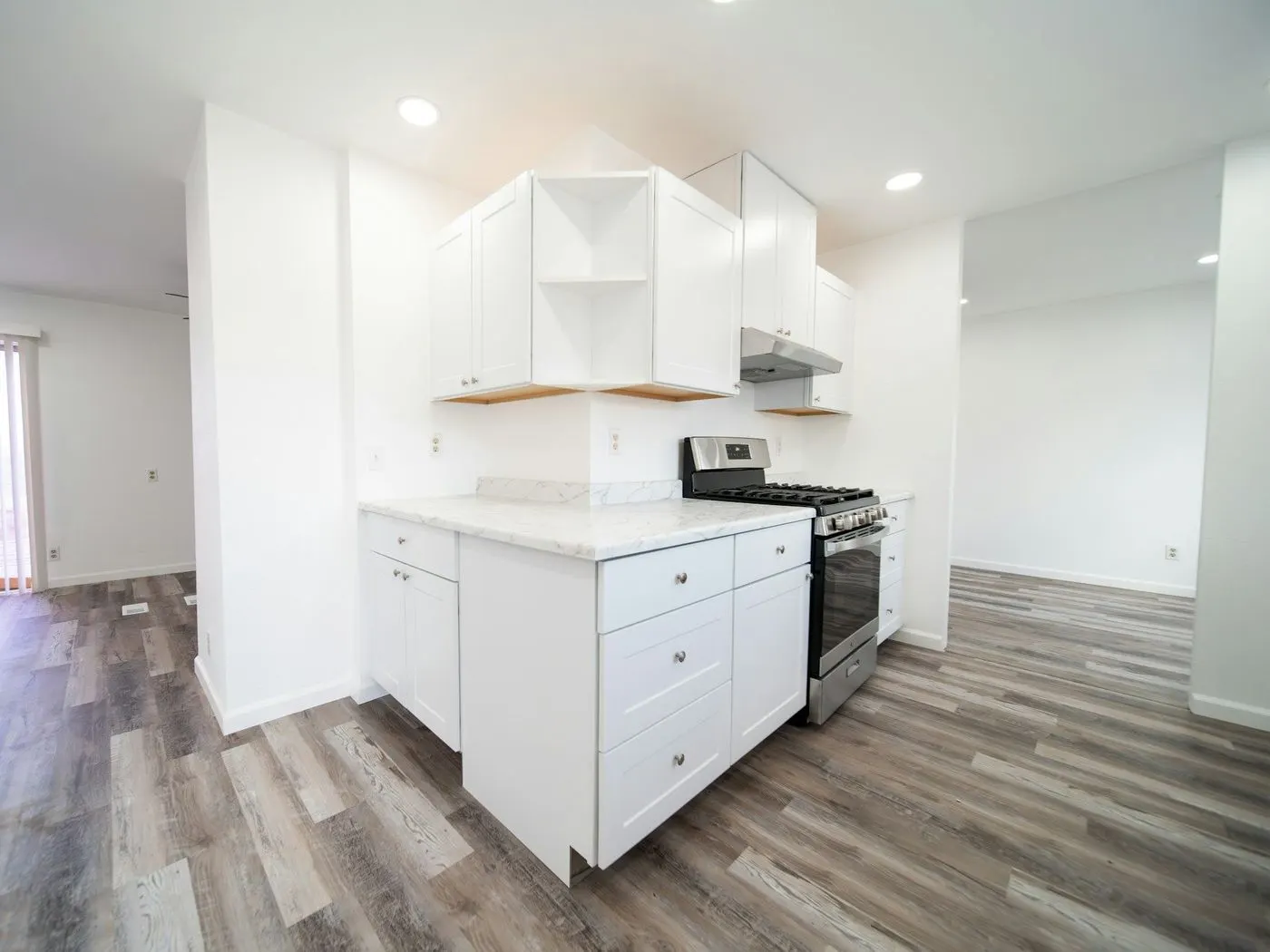 New white kitchen, just finished and empty